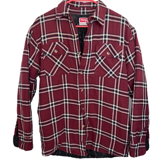 Wrangler Oversized Red Plaid Shacket - Picture 1 of 6